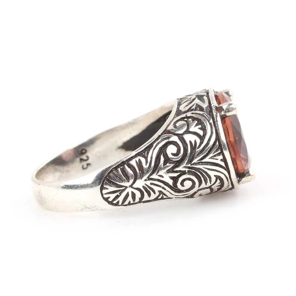 Zultanit Taşlı Gümüş Erkek Yüzüğü - Resim 3