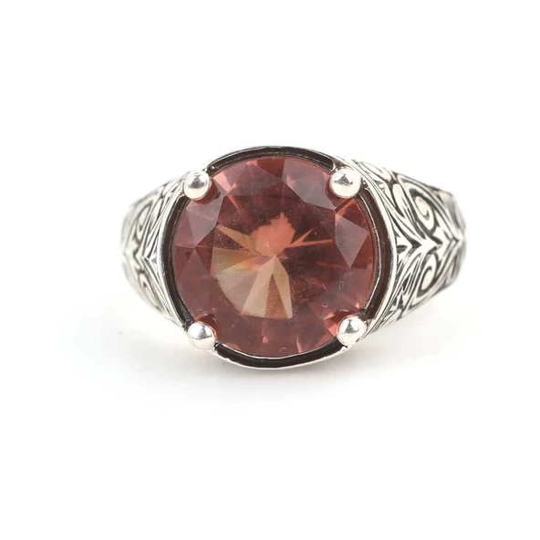 Zultanit Taşlı Gümüş Erkek Yüzüğü - Resim 4