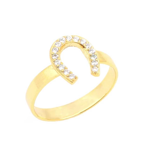 925 Ayar Gümüş Nal Yüzük ürün görseli 1