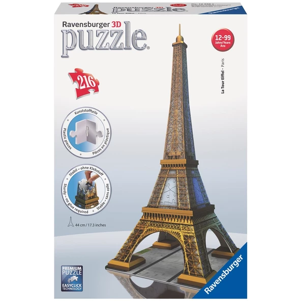 Ravensburger 3D Puzzle Eyfel Kulesi Fransa 216 Parça 3 Boyutlu Yapboz