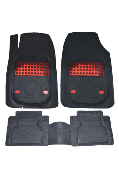 VOLVO V70 1996-2000 İcon Kırmızı Oto Paspas Seti ürün görseli 1