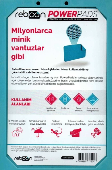 Reboon PowerPads Güç Pedi L Boy (10 Kg Max) - 2