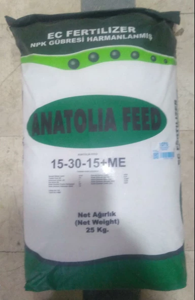 Anatolia Feed 15 30 15 + ME NPK Gübre 25 Kg