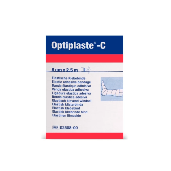 Optiplast C 8cm x 2,5m Bsn Sert Yapışkan Bandaj - 3