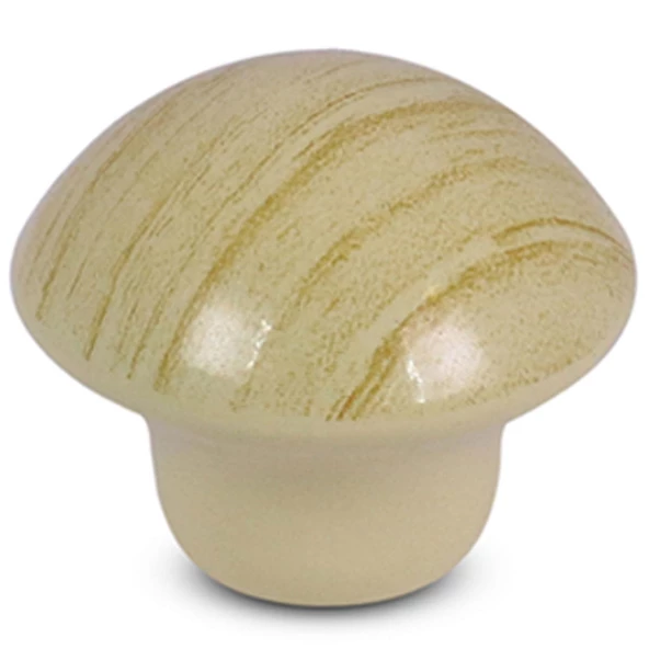 Mantar Düğme Mobilya Mutfak Çekmece Dolap Dolabı Kapak Kulbu Kulpu Kulpları Çam Rengi Metal 10 Adet - 2