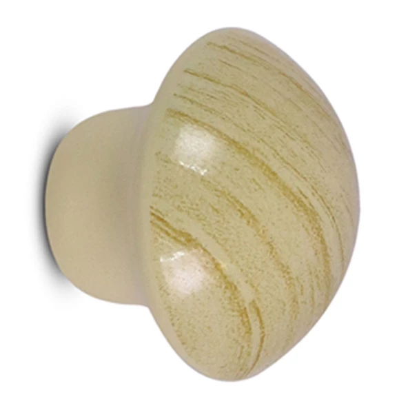 Mantar Düğme Mobilya Mutfak Çekmece Dolap Dolabı Kapak Kulbu Kulpu Kulpları Çam Rengi Metal 10 Adet - 4