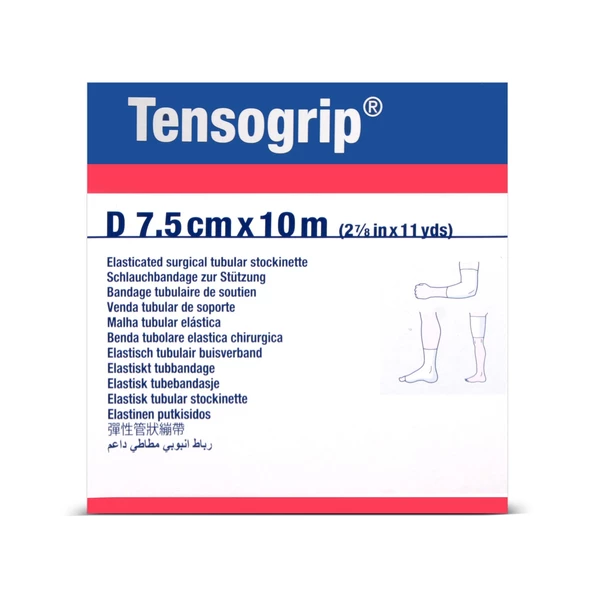 Tensogrip Tubular Bandaj Bsn Boru Bandaj 7,5cm x 10m Beyaz D Beden - Resim 5