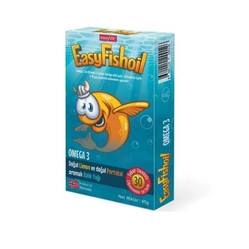 EasyFishoil Omega 3 Çiğnenebilir 30jel tablet