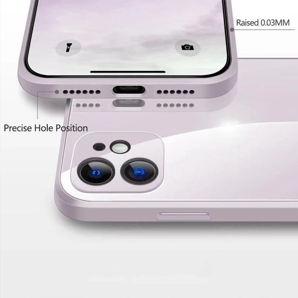 iPhone 11 Pro Parlak Cam Kamera Korumalı Telefon Kılıfı - 9