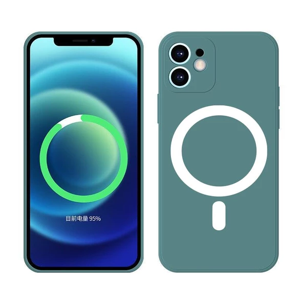 İphone Magsafe Özellikli Lansman Silikon Telefon Kılıfı - 3