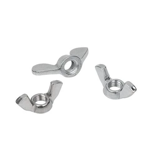 Kelebek Somun Metrik 8mm 10 Adet Kaplamalı Beyaz ürün görseli