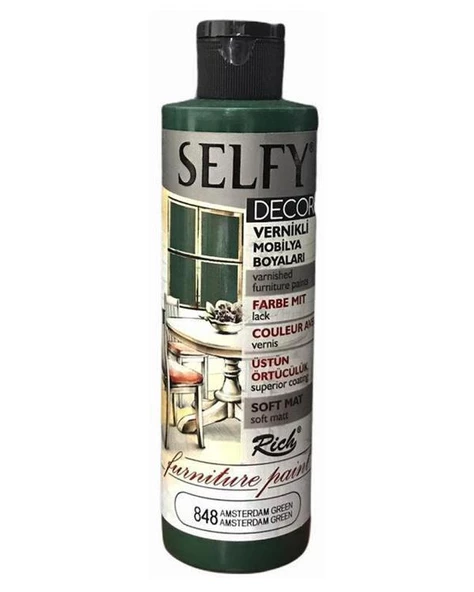 Rich Selfy Decor Vernikli Boya Amsterdam Yeşili 240cc