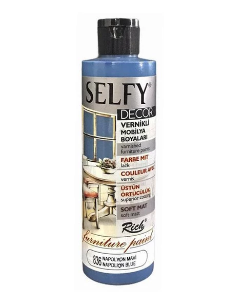 Rich Selfy Decor Vernikli Boya Napolyon Mavi 500cc