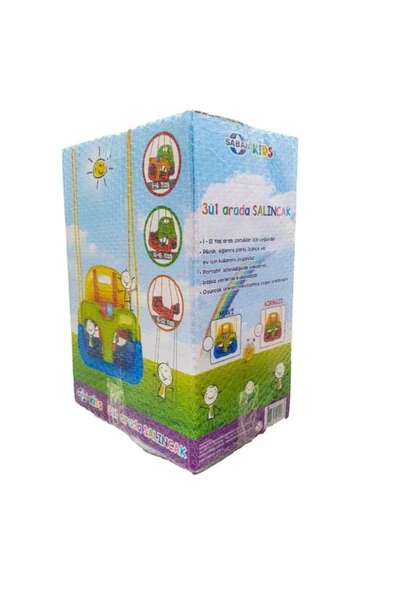 Çocuk & Bebek Salıncağı | Salıncak Emniyet Kemerli Siyah Beyaz - 6