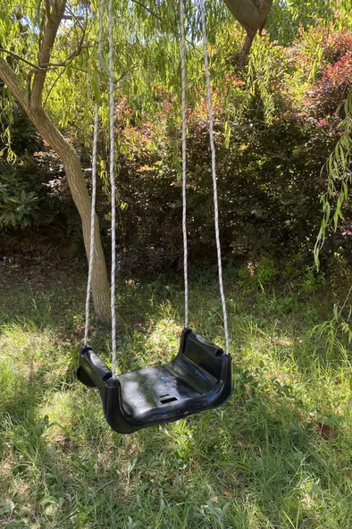 Çocuk & Bebek Salıncağı | Salıncak Emniyet Kemerli Siyah Beyaz - 3