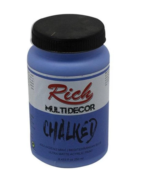 Rich Multi Decor Chalked Akrilik Boya Akdeniz Mavi 250ml