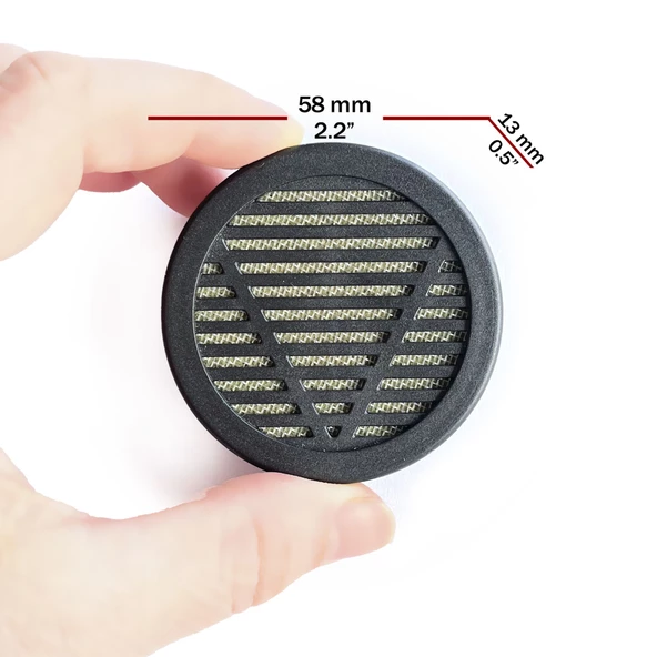 Humidor Puro Kutusu Nemlendirici Haznesi Yuvarlak ABS 58x13mm - 4