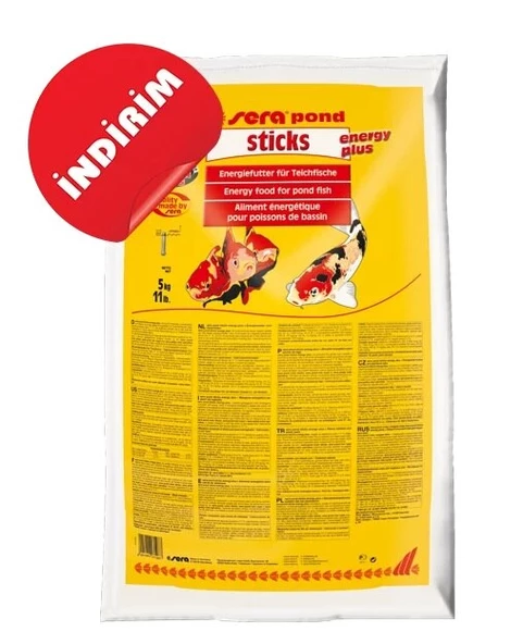 Sera Pond Sticks Energy Plus 50 Gram Kovadan Bölme