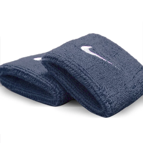 Nike Swoosh Wristbands 2 Pk Obsidian/white Osfm,one Size/5 - 2