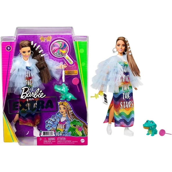 Barbie Extra Tül Ceketli Bebek GYJ78 Lisanslı Ürün - 2