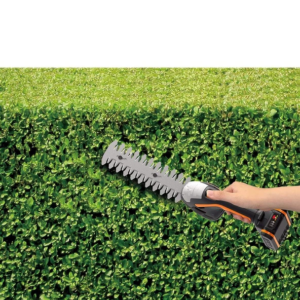WORX WG801E.5 20Volt 2.0Ah. Li-ion Şarjlı Profesyonel Avuç İçi Çim Kesme, Çit Budama/Çapalama - 10