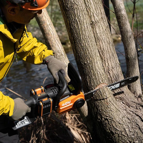 WORX WG385E 40Volt 4.0Ah Li-ion 40CM Profesyonel Şarjlı Kömürsüz Zincirli Testere - 9