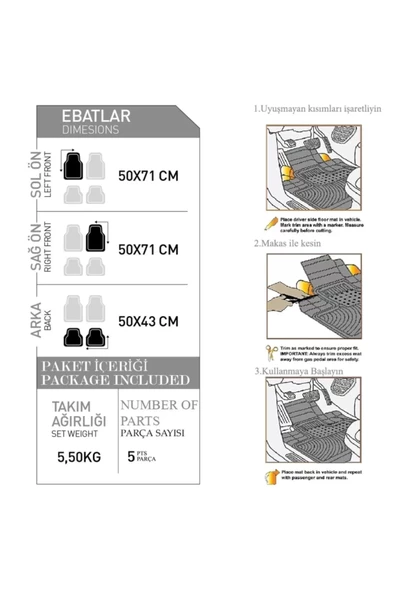BUICK RIVIERA Venüs Mavi Oto Paspas Seti - Resim 2
