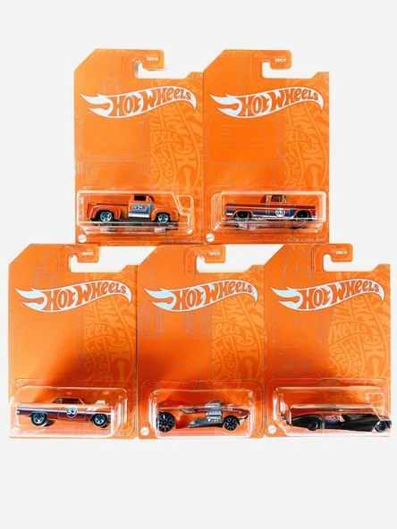 Hot Wheels 53rd Anniversary Orange and Blue Series 5 Araçlık Set