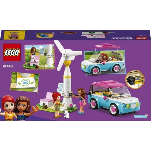 LEGO Friends 41443 Olivia's Electric Car - Resim 4