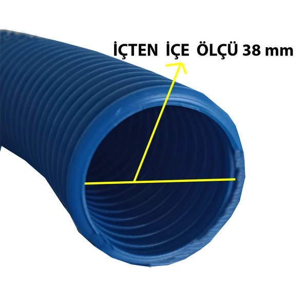 Anatolia Pool Havuz Süpürgesi Vakum Hortumu 1,5" 38mm 20 Metre (Pool Vacuum Hose) - 2