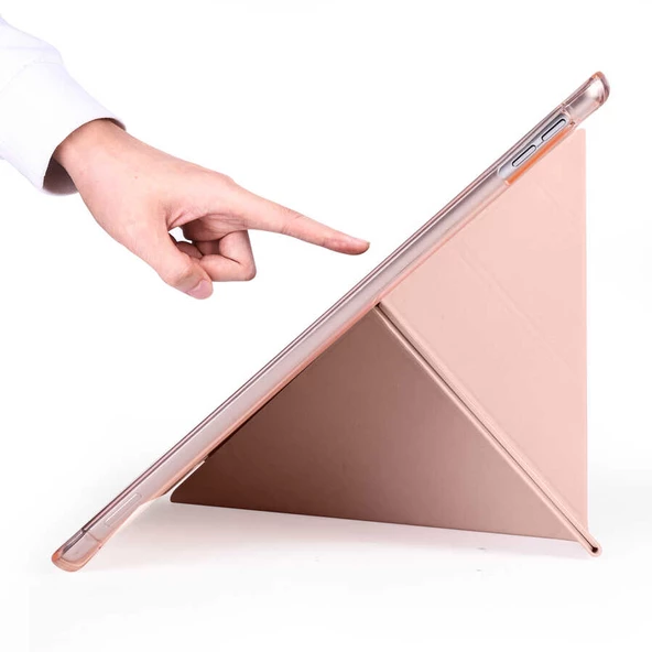 Apple iPad Pro 10.5 (7.Nesil) Kılıf Kalem Bölmeli Standlı Smart Cover - 2