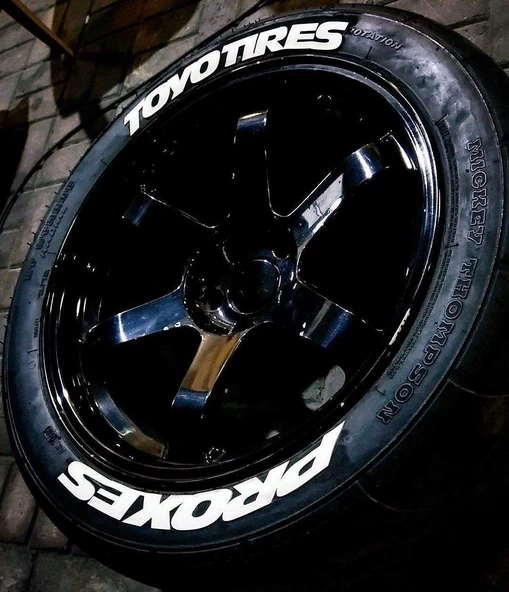 Toyotıres Proxes 3d Lastik Yazısı Kauçuk - Full İçerik Uygulama Aparatlı - A+ Dayanıklı Ürün - 2