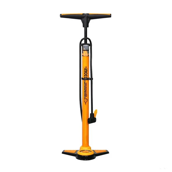 İngco El Tipi Bisiklet Hava Pompası Basınç Göstergeli Ayak Tutamaklı - Resim 5