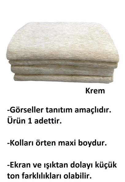 Mandaş 1 Adet Şönil Dokuma Kaymaz Maxi Koltuk-Çekyat Örtüsü(180x300) - 5