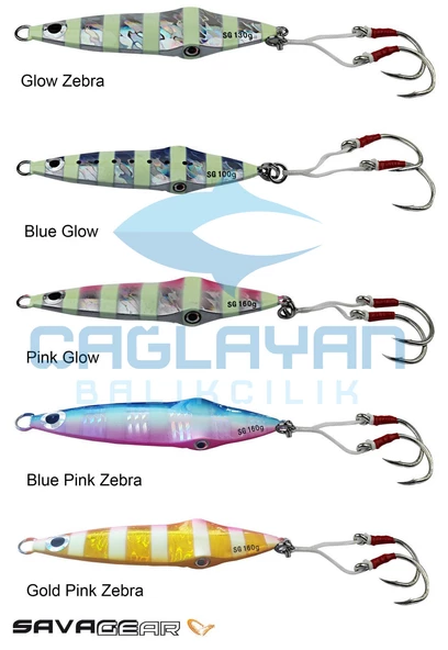 Savage gear Squısh Jig 10,5cm 100g Suni Yem Blue Pink Zebra - Resim 2