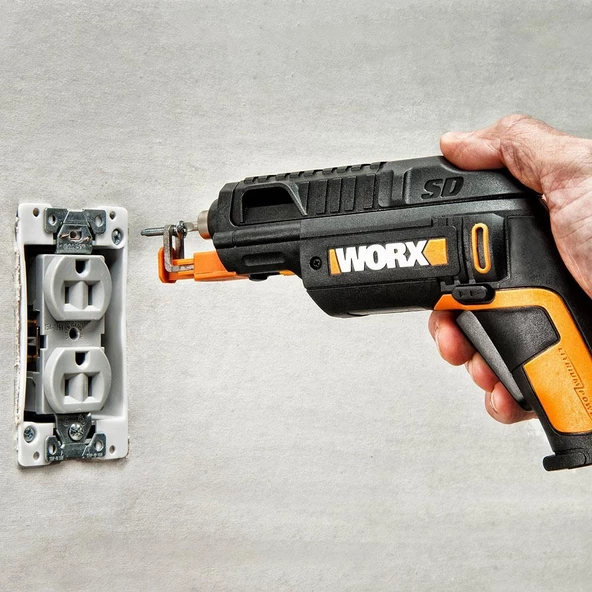 Worx Wx255 4Volt/1.5Ah. Li-İon Şarjlı Şarjörlü Tornavida + 6 Adet Bits Uç + Vida Tutucu - 10