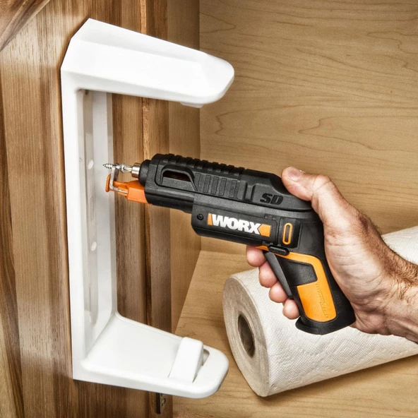 Worx Wx255 4Volt/1.5Ah. Li-İon Şarjlı Şarjörlü Tornavida + 6 Adet Bits Uç + Vida Tutucu - 7