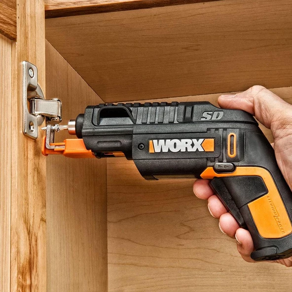Worx Wx255 4Volt/1.5Ah. Li-İon Şarjlı Şarjörlü Tornavida + 6 Adet Bits Uç + Vida Tutucu - 6