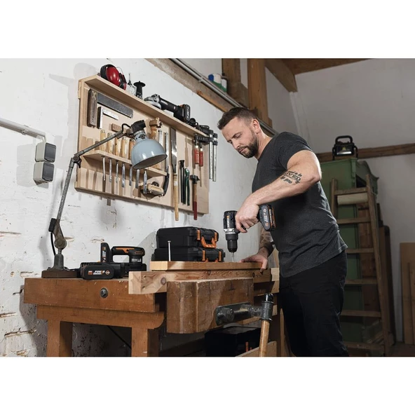 Worx Wx352.9 20Volt Kömürsüz Profesyonel Şarjlı Darbeli Matkap (Akü Dahil Değildir) - 5