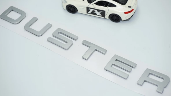 DK Tuning Duster Ön Kaput Gri ABS 3M 3D Yazı Logo Dacia İle Uyumlu - 4