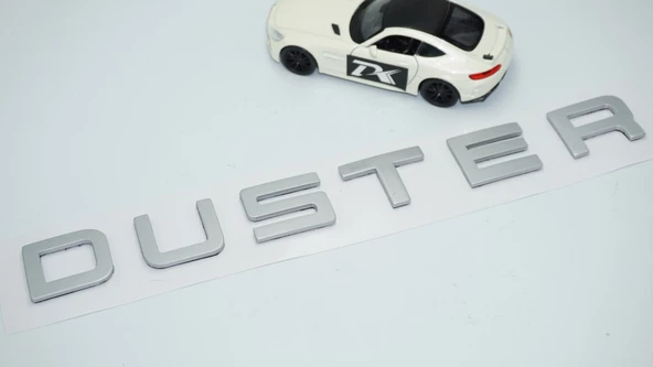 DK Tuning Duster Ön Kaput Gri ABS 3M 3D Yazı Logo Dacia İle Uyumlu - 2