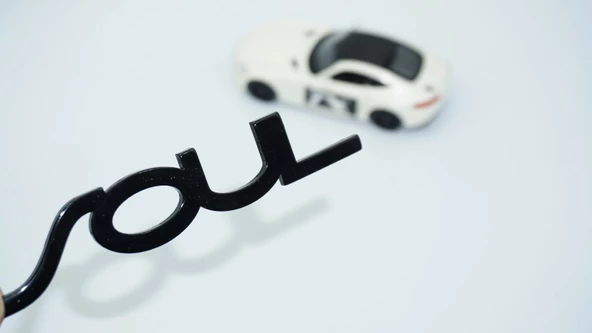 DK Tuning Soul Bagaj Siyah ABS 3M 3D Yazı Logo Kia İle Uyumlu