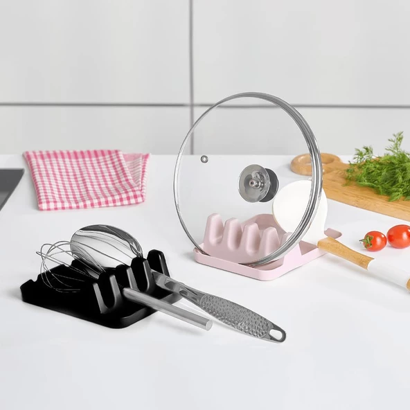 Hometarz Çoklu Kaşıklık Kevgir Spatula Tencere Kapağı Düzenleyici