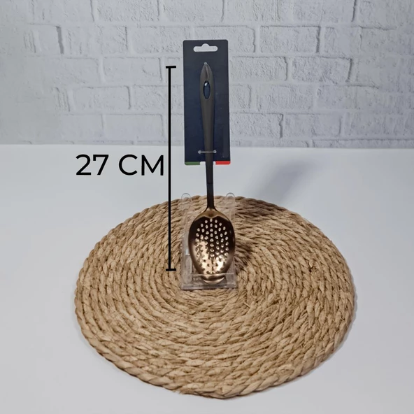 Hometarz Lüx Gold Metal Delikli Sos Kevgiri Paslanmaz Çelik - 3