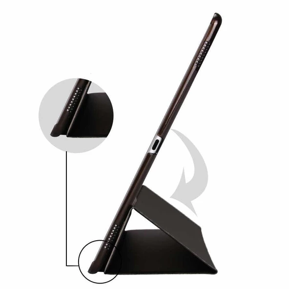 Apple iPad Pro 12.9 Smart Cover Standlı 1-1 Kılıf - 9