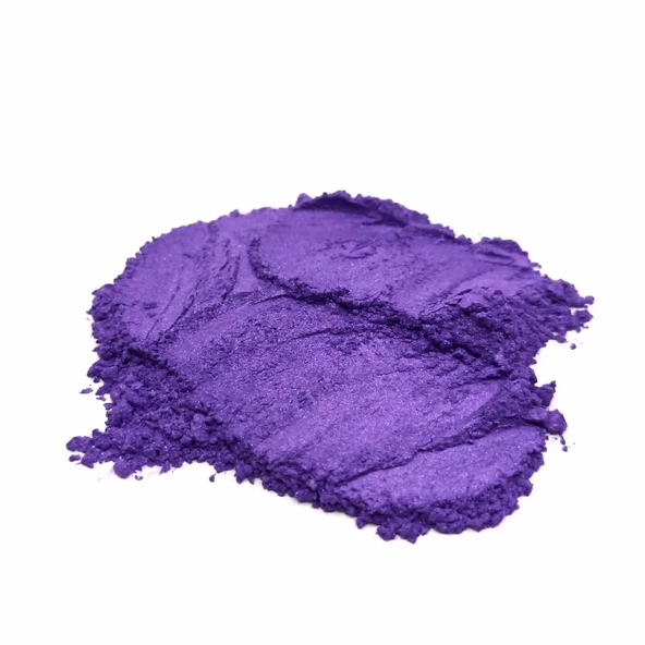 EPOKSİ REÇİNE METALİK SEDEFLİ PİGMENT TOZ BOYA MOR RENK 50 GR - 2