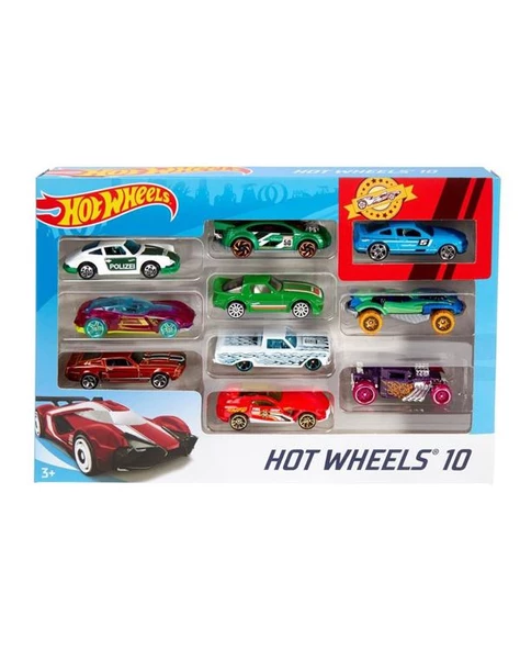 Hot Wheels 10lu Karışık Araba Seti