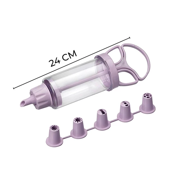 Hometarz Lüx Krema Pompası Paslanmaz Çelik 4 Uçlu - 2