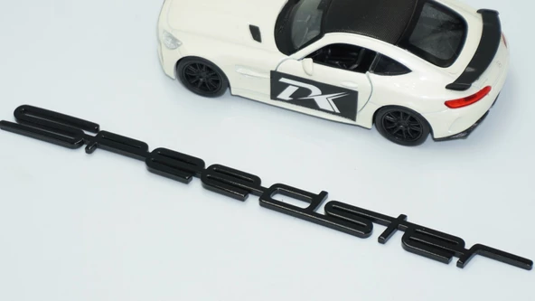 DK Tuning Porsche 356 Speedster Bagaj Siyah ABS Yazı Logo Amblem - 4