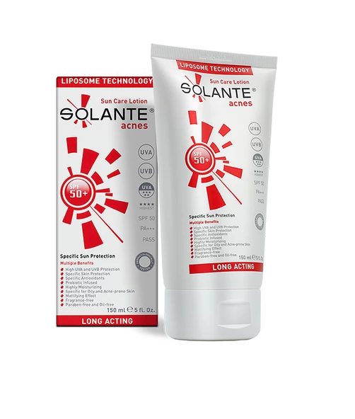 Solante Acnes Lotion Spf 50 150 ml Akne ve Sivilce